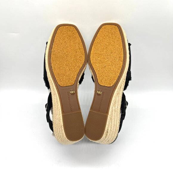 Lucky Brand Womens Size 9.5 Mindra Black‎ Espadrilles Wedges Sandals Shoes - Picture 9 of 14